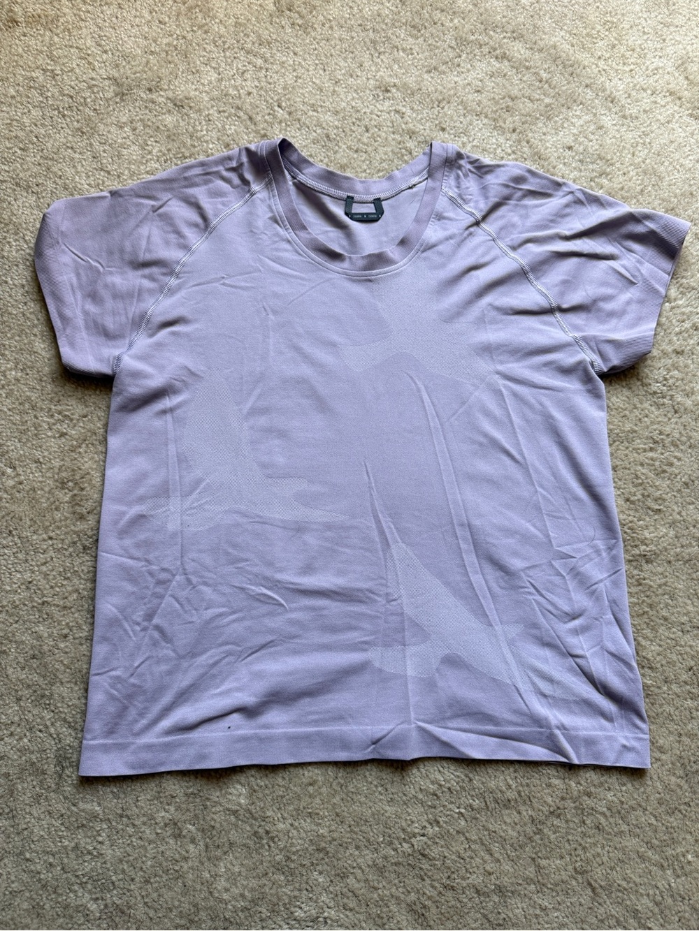 Oiselle Flyout Short Sleeve Top Women's Size S in Lavender